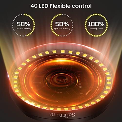 Sofirn LT1S LED Camping Lantern, Rechargeable Lantern with Dimmable 2700K - 6500K Light, red Light, 500 Hours Battery Life for Power Outages, Hiking, Camping, Emergency