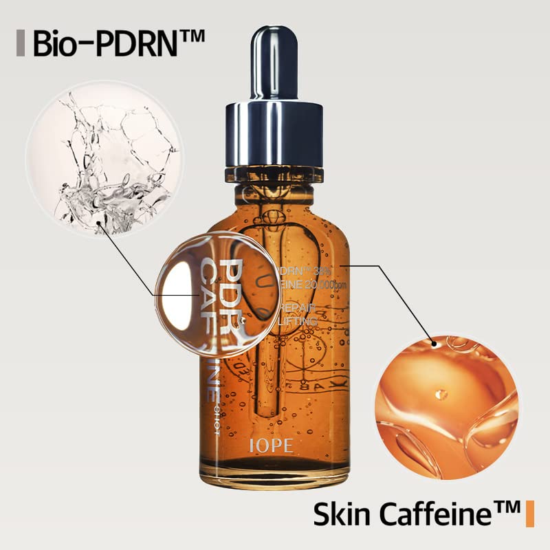 IOPE BIO-PDRN Caffeine Shot Serum | 38% ๐ท๐๐๐๐-๐๐๐๐๐
Vegan PDRN & 20,000ppm Caffeine & Niacinamide in a Bottle, Plumping Skin, Intense Lifting and Firming, Korean Skincare, 1.01 Fl Oz