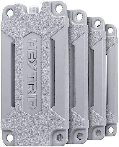 Heytrip Ice Packs for Cooler (4-Pack) with Links - Large - 10 x 5 Inch - Reusable Long Lasting (21F) - Freezer Packs for Cooler Bag, Lunch Bags, Cooler Backpacks
