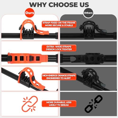 Hitch Bike Rack Mounts on Car, SUV, RV, 2" Hitch Receiver, 4 Bike Capacity, 143 lbs Load, Tilt Release, Rubber Straps