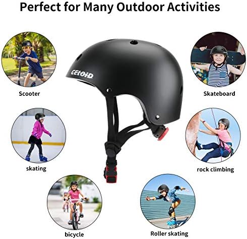 Kids Bike Helmet,Toddler Skateboard Helmets for Ages 2-3-5-8-14 Years Boys Girls,Adjustable Multi-Sport Bicycle Skateboarding Football Roller Skating Scooter Rollerblade Balance Bike Helmet