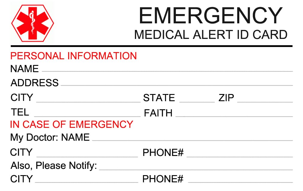 Medical Alert ID Necklace for Women, Custom Gold Medic Name Pendant Jewelry