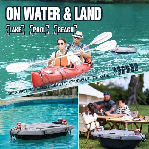 Floating Cooler – 32 QT up to 60 Hours Amphibious Ice Chest - Kayak Camping Coolers for Lake, River, SUP, Fishing, Boat, Pool, Party, Beach & More