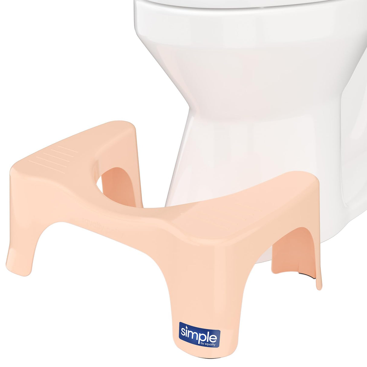 Squatty Potty Simple Bathroom Toilet Stool, Peach 7", Ergonomic Stool – Posture-Enhancing Bathroom Footrest for Improved Digestion & Constipation Relief