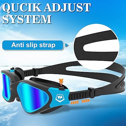 WIN.MAX Polarized Swimming Goggles Swim Pool Goggles Anti Fog Anti UV No Leakage Clear Vision for Men Women Adults Teenagers