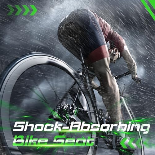 Zacro Bike Seat Cushion - Gel Padded Bike Seat Cover for Men Women Comfort, Extra Soft Exercise Bicycle Seat Compatible with Peloton, Outdoor & Indoor Bike Saddles
