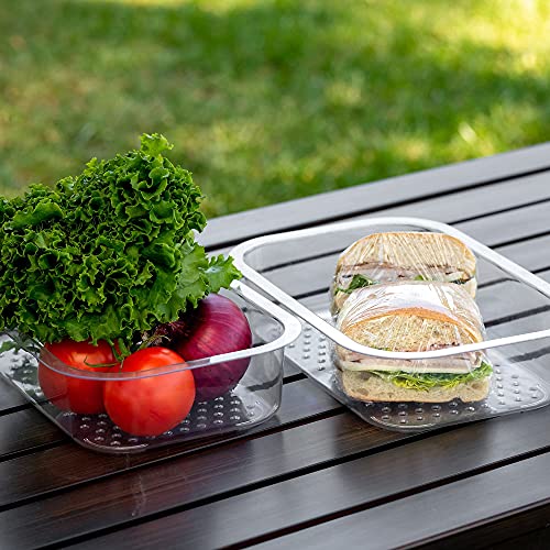 BEAST COOLER ACCESSORIES Dry Goods Tray - Pack of 2 Durable Plastic Cooler Organizer Compatible with Yeti Tundra 35 and 45 - Cooler Rack and Divider for Dry Storage