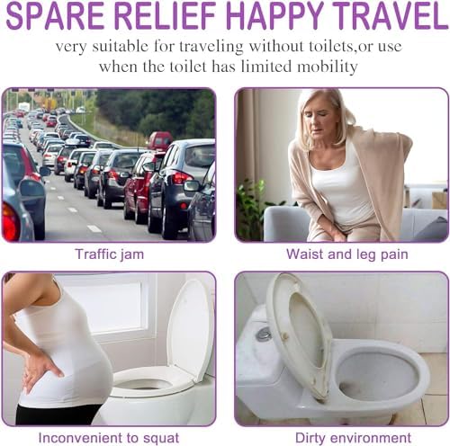 Female Urination Device, Reusable Female Urinal Silicone Women Pee Funnel Allows Women to Pee Standing Up, The Perfect Companion for Camping,Outdoor,Travel(Fuchsia)