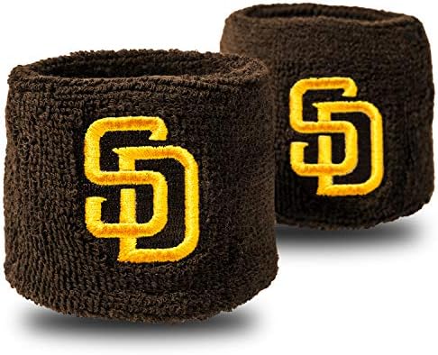 Franklin Sports MLB Team Licensed Baseball Wristbands - MLB Team Logo Sweat Wristbands - Great for Costumes + Uniforms - Pair