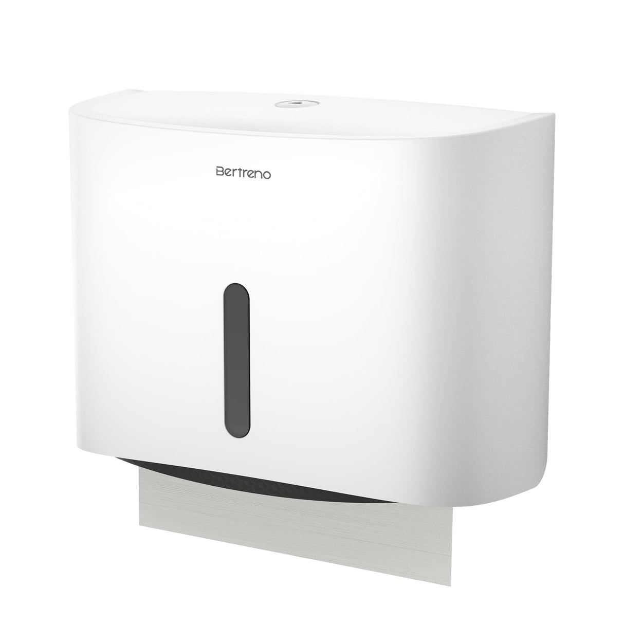 Bertreno Commercial Paper Towel Dispenser Wall Mount Paper Towel Holder Large Capacity C Fold Hand Towel Dispenser Bathroom Tissue Dispenser (White)