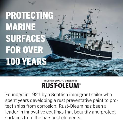 Rust-Oleum Available 207005 Marine Topside Enamel Paint, Battleship Gray, 1-Quart, 32 Fl Oz (Pack of 1)(Packaging May Vary)