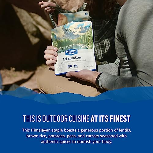 Backpacker's Pantry Kathmandu Curry - Freeze Dried Backpacking & Camping Food - Emergency Food - 24 Grams of Protein, Vegan, Gluten-Free - 6 Count