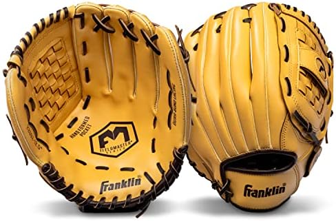 Franklin Sports Baseball + Softball Gloves - Field Master Adult + Youth Baseball + Softball Gloves - Right Hand + Left Hand Gloves - Infield + Outfield Mitts - Multiple Sizes + Colors