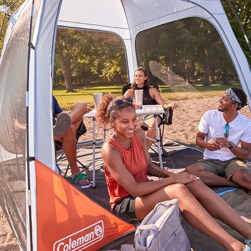Coleman Skyshade Screened Shelter with Easy Setup, Lightweight Picnic Screen Room for Bug-Free Lounging, Made of PFAS-Free Materials