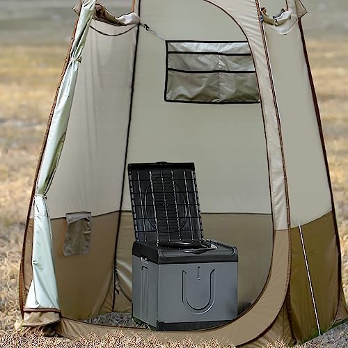 TRIPTIPS Updated Portable Potty for Camping Extra Large Folding Travel Toilet Camping Toilet Portable Toilet for Adults Car Toilet Camp Toilet Outdoor Toilet for Boat/Hiking/Long Trips/Beach