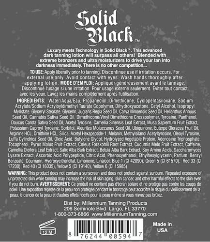 Dark Tanning Lotion, Black, 13.5 Fl Oz (Pack of 2)