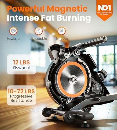 YOSUDA Magnetic/Water Rowing Machine 350 LB Weight Capacity - Foldable Rower for Home Use with Bluetooth, App Supported, Tablet Holder and Comfortable Seat Cushion