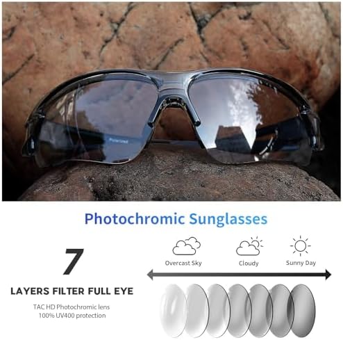 BEACOOL Polarized Sports Sunglasses for Men Women Youth Baseball Fishing Cycling Running Golf Motorcycle Tac Glasses UV400