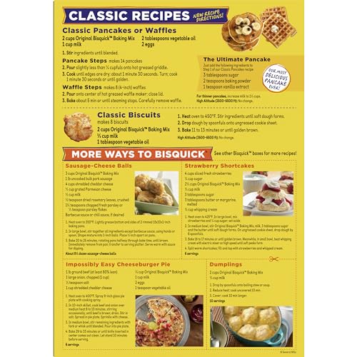 Betty Crocker Bisquick Pancake and Baking Mix, Original, Makes About 145 Pancakes, Giant Size, 96 oz