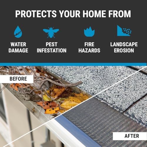 Raptor Gutter Guard – 48 FT. (Nominal) Contractor Grade Stainless Steel Micro-Mesh Gutter Guard Kit with Screws Included. Fits 6 in. & 7 in. Gutters. DIY-Friendly. (7.187 in. x 47.625 in.)