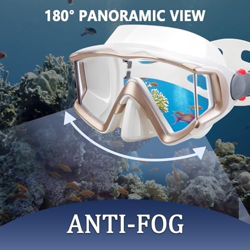 Diving mask Anti-Fog Swimming Snorkel mask Suitable for Adults Scuba Dive Swim Snorkeling Goggles Masks