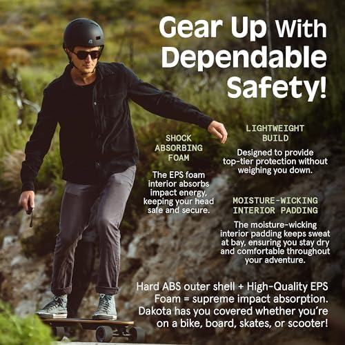 Retrospec Retrospec Dakota Bike Helmet - Skateboard Helmet Premium Protection Multi-Sport Bike, BMX, Skating, Scooter, and Skate Helmet