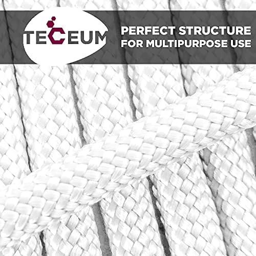 TECEUM 5/32" Paracord Rope 1000 – 1000ft / 200ft / 100ft / 50ft – Tactical Parachute Cord 4mm – 45+ Colors – Nylon String for Survival & Camping Gear – Stripe Cord for Survival – Utility Rope
