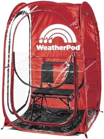 WeatherPod® The Original Shark Tank MyPod™ 1-2 Person Pop-Up Pod - Stay Warm, Dry, and Out of The Sun - Weather Pod for Sports, Rain, or Wind