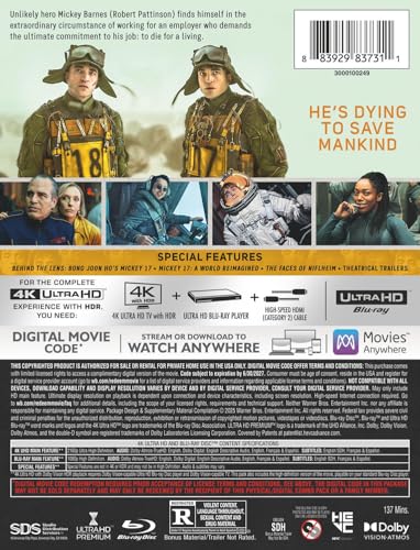 Mickey 17 (4K Ultra HD Steelbook + Blu-ray + Digital)