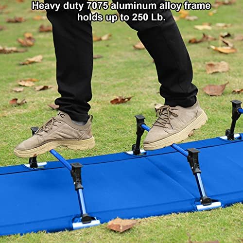 Kids Camping Cot and Toddler Travel Bed | Lightweight and Compact Cots for Sleeping | 5’9” x 27.5” x 5.3” – Portable Folding Cot for Toddler, Kids, Youth and Even Adults