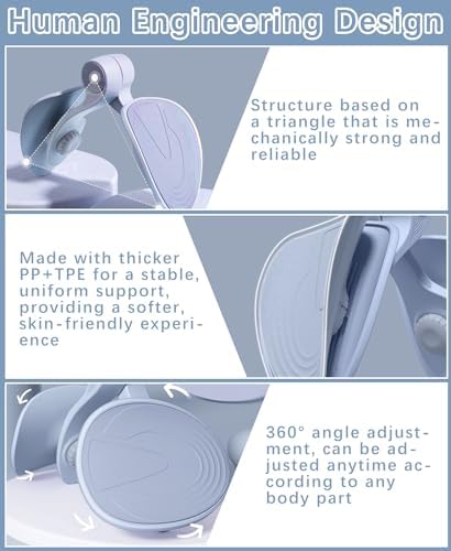 Thigh Master Hip Trainer Kegel Exerciser, Pelvic Floor Trainer, Kegel Trainer for Postpartum Rehabilitation, Trimmer Inner Thigh, Thigh Toner Workout