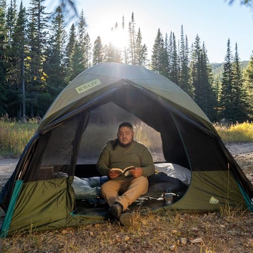 Kelty Daydreamer 4P + 6P Camping Tent, Blackout Fabric, Interior Light Diffusing Gear Loft, Standing Height, PFAS Free
