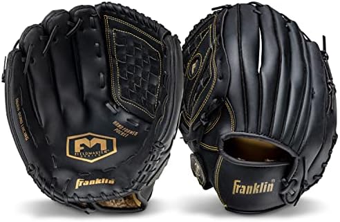 Franklin Sports Baseball + Softball Gloves - Field Master Adult + Youth Baseball + Softball Gloves - Right Hand + Left Hand Gloves - Infield + Outfield Mitts - Multiple Sizes + Colors