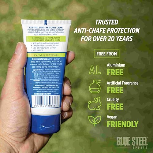 Anti Chafe Cream | Long lasting Chafing Protection | Water & Sweat Resistant | Non Sticky & Non Greasy | Non Staining| Whole Body Protection | Gentle on Sensitive Skin