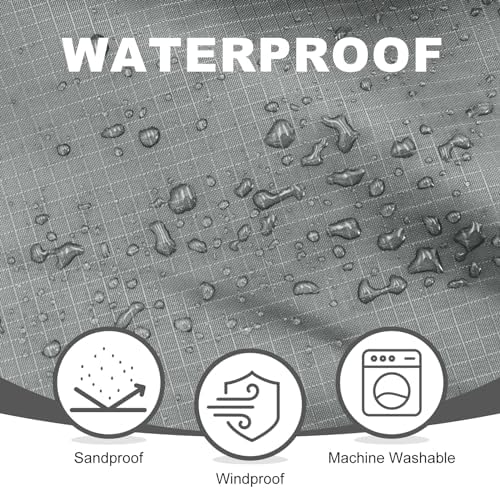 Fleece Waterproof Outdoor Blanket, Windproof Stadium Blanket for Camping, Picnics, and Sports Stay Dry and Comfortable 80"x58"