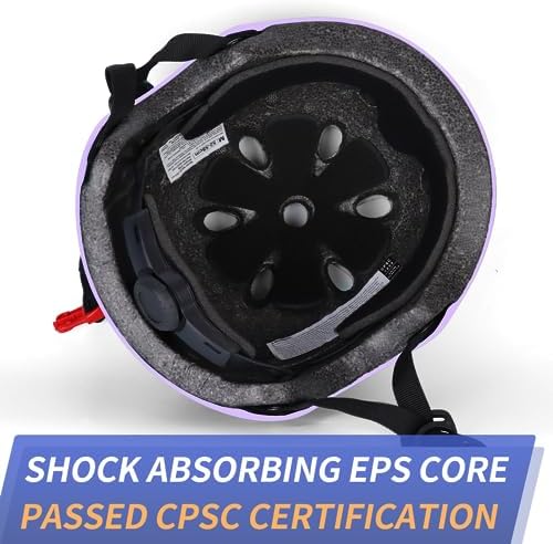 Kids Bike Helmet Ventilation & Adjustable Toddler Helmet for Ages 2-14 Kids Boys Girls Multi-Sport Helmet for Skateboard Roller Skateing Bicycle Scooter blance Bike