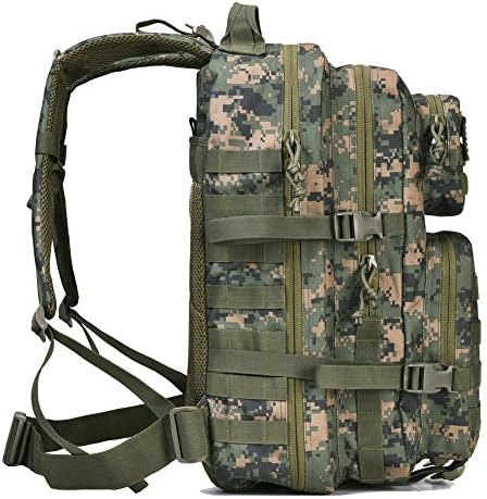 REEBOW GEAR Military Tactical Backpack Large Army 3 Day Assault Pack Molle Bag Backpacks (Woodland Camo)