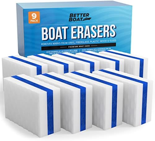 Premium Boat Scuff Erasers, Boating Accessories for Cleaning, Gift for Pontoon, Fishing, Jon Boats, Decks, Vinyl and Hull Cleaner, Gadgets for Men and Women