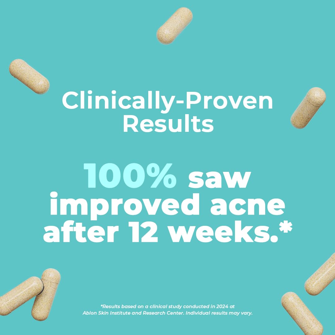 VitaMedica Clear Skin Vitamin Formula | Noncystic Acne Supplement for Skin Clearing | Breakout Treatment for Women and Men | Vitamins A, C, E, Selenium, Chromium, and Zinc for Skin Health | 2 Pack