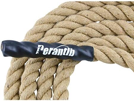Perantlb Outdoor Climbing Rope for Fitness and Strength Training, Workout Gym Climbing Rope, 1.5'' in Diameter, Length Available: 8,10, 15, 20, 25, 30,40, 50 Feet…