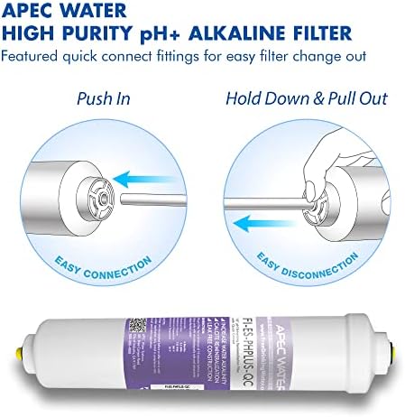 APEC Water Systems FILTER-MAX-ESPH 75 GPD Complete Replacement Filter Set for ESSENCE Series Alkaline Reverse Osmosis Water Filter System