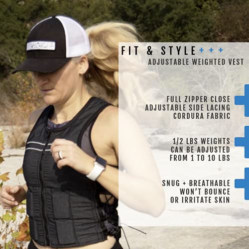 Size Small Hyper Vest FIT women weighted vest with weights included for walking up to 10 lbs (small 10 lbs)