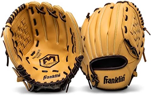 Franklin Sports Baseball + Softball Gloves - Field Master Adult + Youth Baseball + Softball Gloves - Right Hand + Left Hand Gloves - Infield + Outfield Mitts - Multiple Sizes + Colors