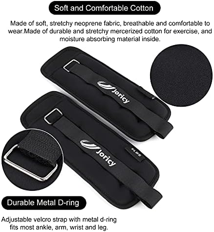 Ankle Weights A Pair of 1/2/3/4/6/8/10/12/20 LBS Wrist Leg Arm Weights for Women Men kids child with Adjustable Straps, Strength weighted for Physical Therapy Running Walking Fitness Gym Workout