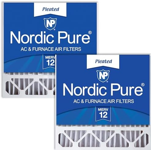Nordic Pure 20x20x5 (19_5/8 x 19_7/8 x 4_3/8) Honeywell/Lennox Replacement MERV 12 Air Filters 2 Pack