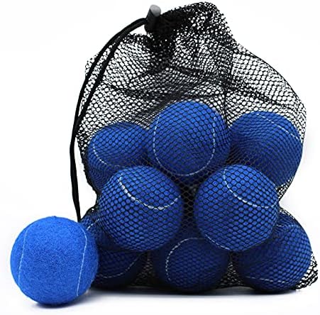 Magicorange Tennis Balls, 12 Pack Advanced Training Tennis Balls Practice Balls, Come with Mesh Bag for Easy Transport, Good for Beginner Training Ball