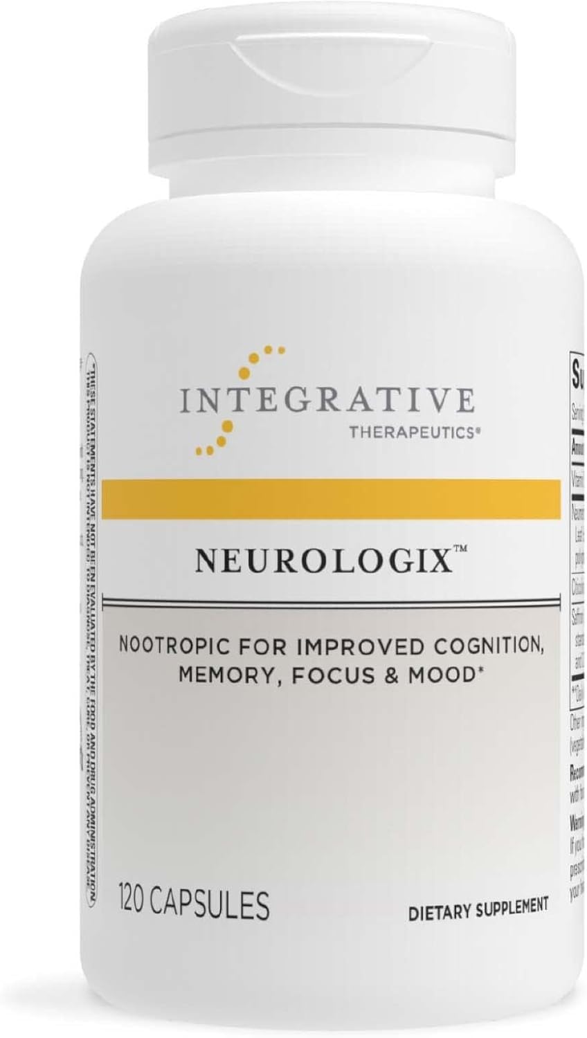 Integrative Therapeutics Neurologix - Brain Support Supplement for Memory & Focus* - Nootropic Concentration & Brain Health Supplement* - 120 Capsules