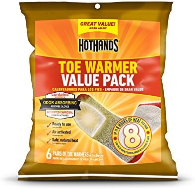 HotHands Toe Warmers - Long Lasting Safe Natural Odorless Air Activated Warmers - Up to 8 Hours of Heat - 72 Pair