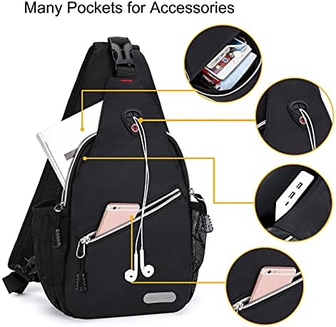 MOSISO Mini Sling Backpack,Small Hiking Daypack Travel Outdoor Casual Sports Bag