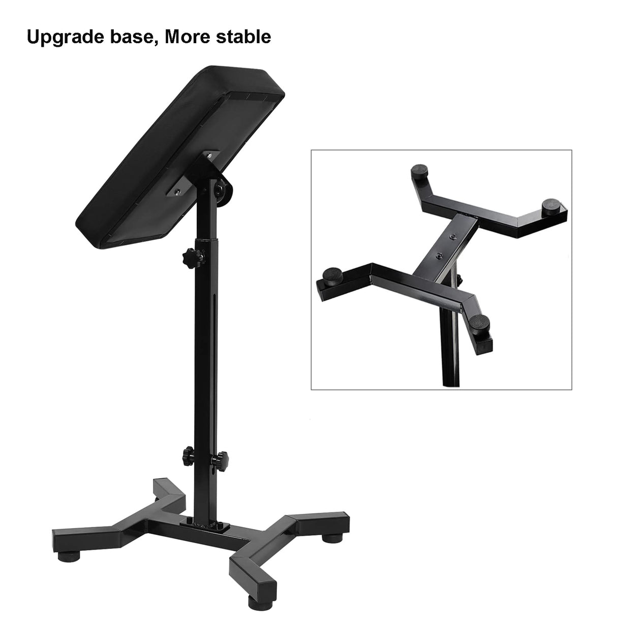 HUOXOU Tattoo Arm Rest, Tattoo Chair for client, Tattoo Armrest Stand, Four-corner base Stability Strongly, Adjustable Height, Thicken Soft Sponge Pad, Foldable Arm Rest Tattoo for Artist